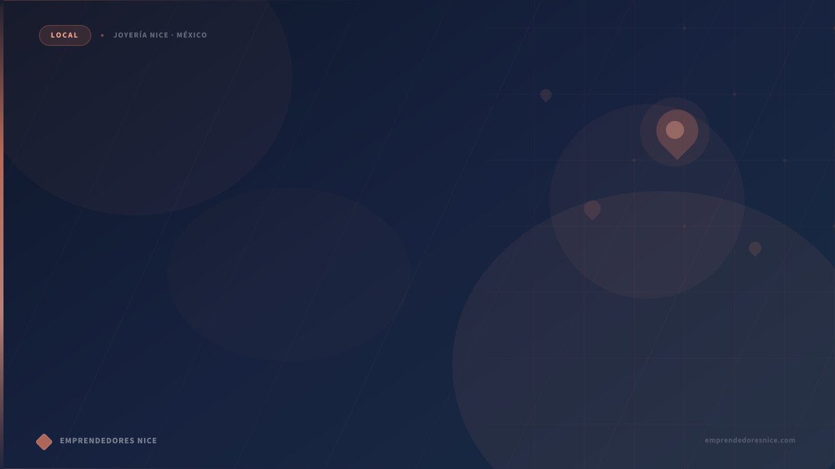 Mapa de centros de distribución de Joyería Nice en México