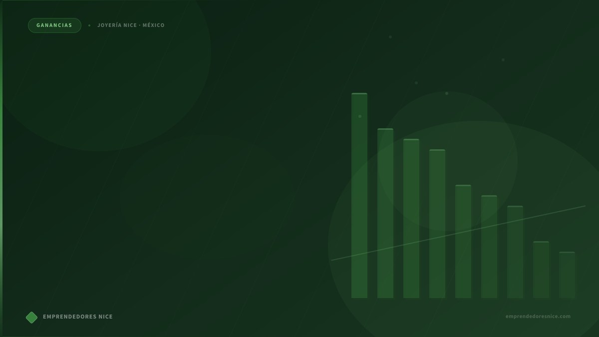 Escenarios reales para vivir del negocio de Joyería Nice