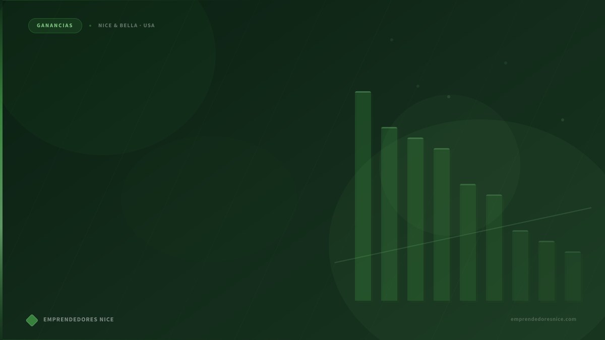Escenarios reales para vivir del negocio de Nice & Bella en USA